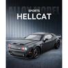 1/24 Dodge Challenger Hellcat Redeye SRT Alloy Sports Car Model Scale Car Diecast Metal Vehicle Sound and Light Childrens Toy Gifts