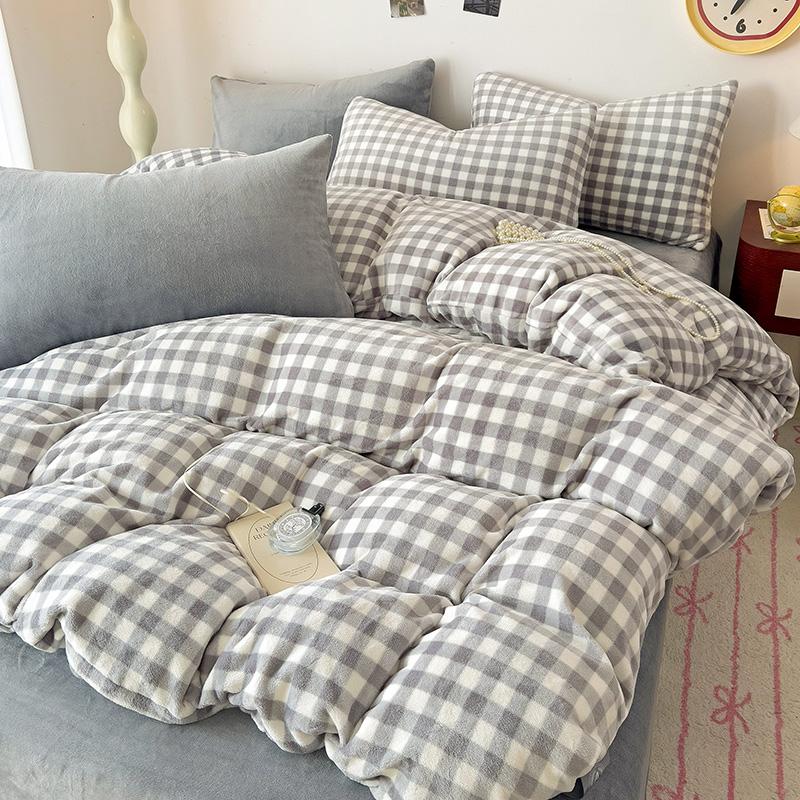 Приятный для кожи пододеяльник, бархатный пододеяльник, однотонное постельное белье, зимнее одеяло, чехол dekbedovertrek (Нет наволочки)