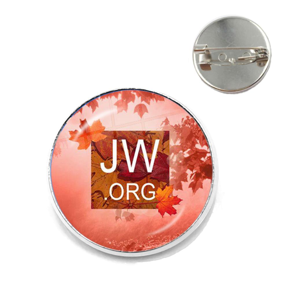 Новое поступление Броши JWORG Стимпанк Свидетели Иеговы Зажим для воротника Стеклянный кабошон Украшения Подарок
