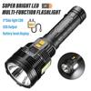 Super Bright LED Flashlight Rechargeable Torch Portable Searchlight Outdoor Camping Light With High Brightness Side Light