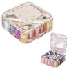 Portable Mini Sewing Box Set Partitioned Magnetic Needle Thread Box Hand Sewing Tool Kit  Family