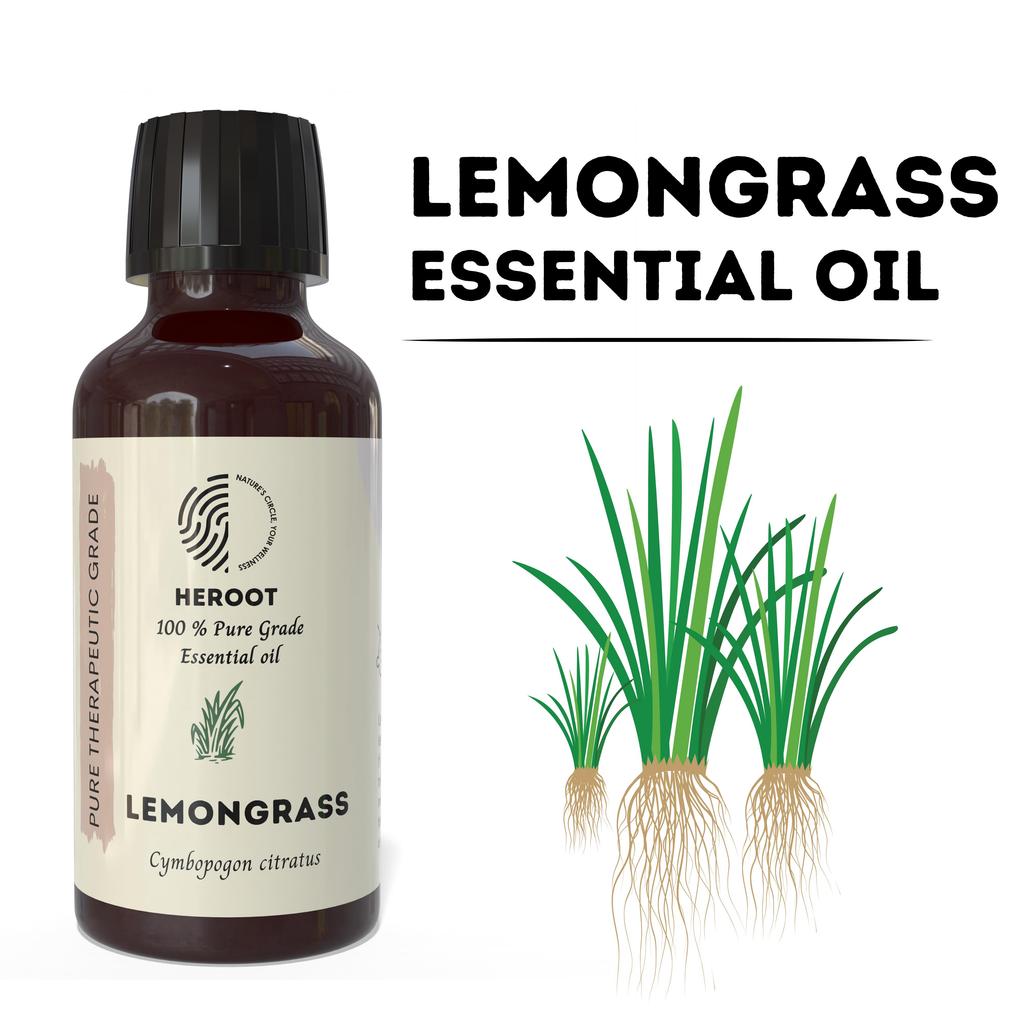Lemongrass 100% Pure Essential Oil Natural Therapeutic Grade Muscle Relaxer