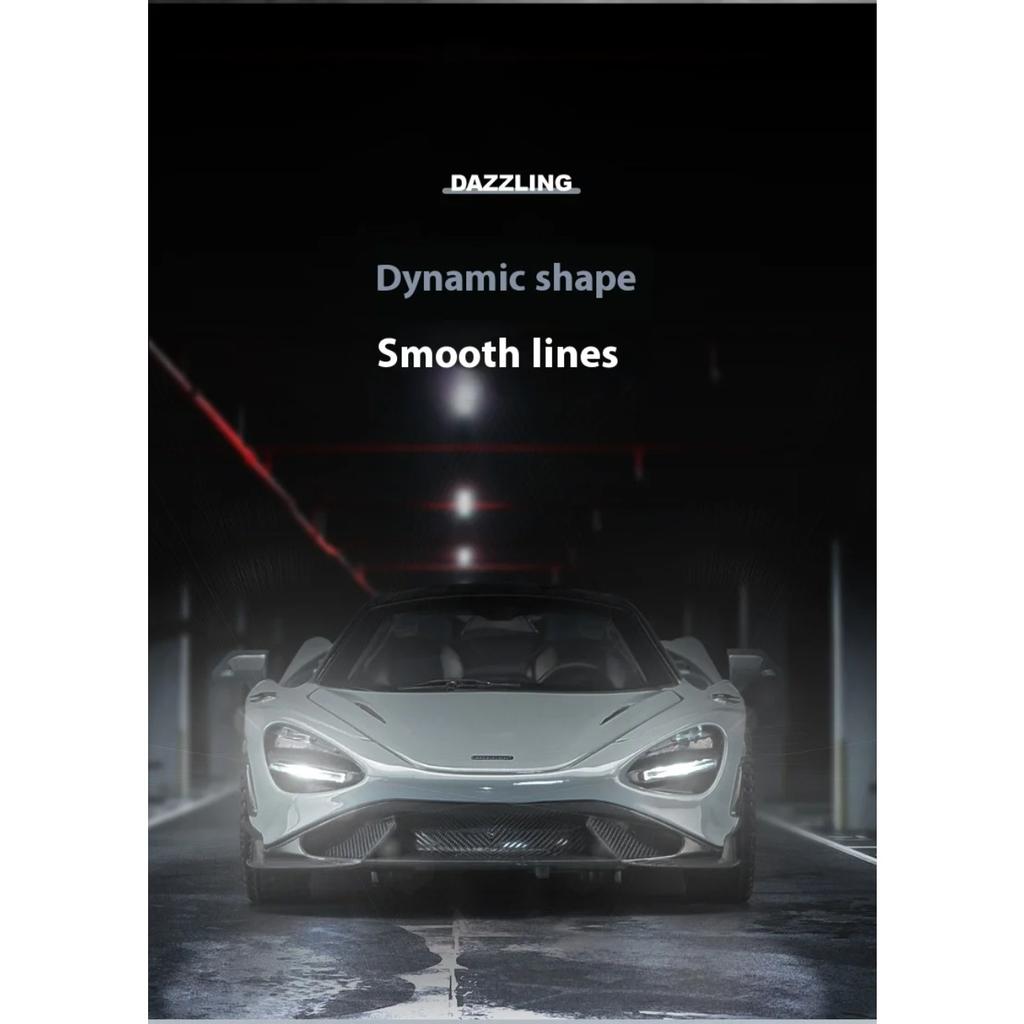 1/32 Mclaren 765LT Серия Суперкаров Металлический Литой Модель Автомобиля Книжный Шкаф Библиотеки Декорации Подарки для Друга Коллекция Хобби