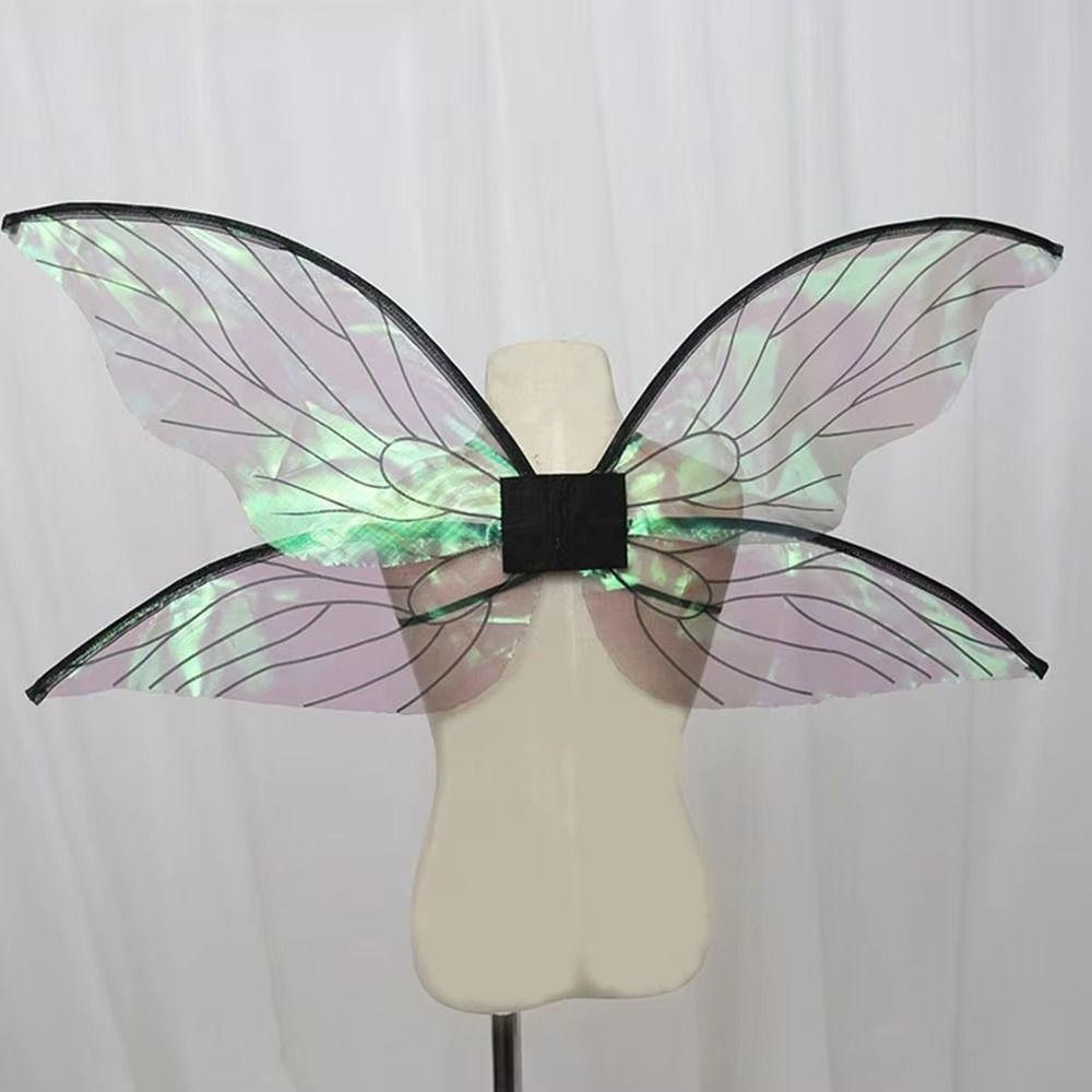 Organza Girl Butterfly Wings Multicolor Elf Angel Wing Durable Fairy Wings Party Accessories