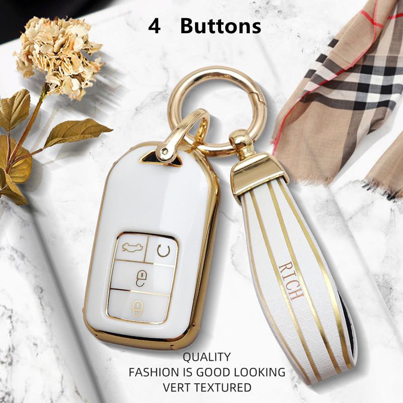 Роскошный чехол для дистанционного ключа для Honda CRV Fit Civic Accord HRV City Odyssey XRV Pilot Jazz Jade Vezel Crider Car