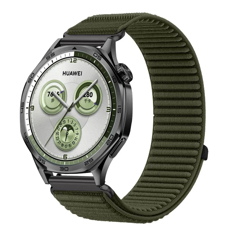 20 мм 22 мм ремешок для часов для Samsung Galaxy Watch 7/FE/5/pro/6/4/Classic спортивный нейлоновый петлевой браслет для Huawei Watch GT/5/4/3 pro 2 ремешок