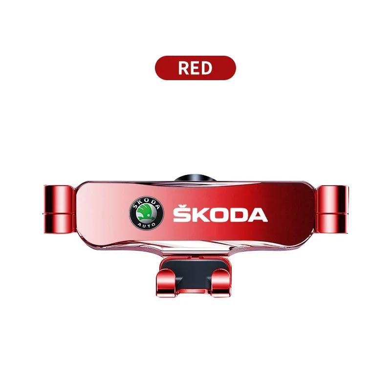 Car Sticker 2026 Hot Car Phone Holder Air Vent Clip Mount Mobile GPS Support Smartphone Stand For Skoda Octavia Fabia Rapid Yeti
