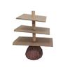 3 Tier Halloween Wood Cake Stand Anti-deformation Witch Broom Table Table Snack Tray  Cake Stand