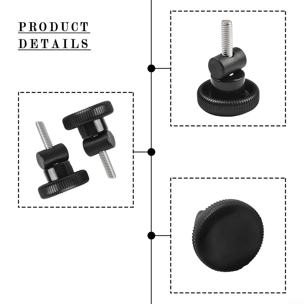 Pool Pump Lid Knobs with Brass Nut Replacement for Hayward Super Pump SPX1600PN