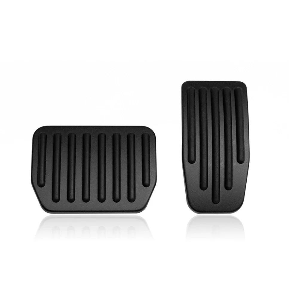 2Pcs Upgrade Non-slip Accelerator Brake Rest Performance Aluminum Mats Accessories for Model3/Y