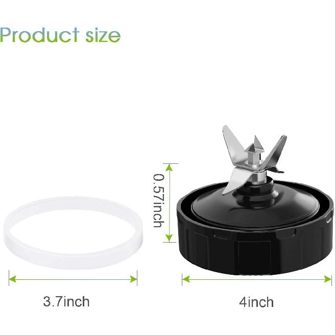 6 Pieces 10cm White Rubber Sealing Gaskets O-Ring Replacement Part Compatible with Nutri Ninja Juicer Blender Replacement Seals