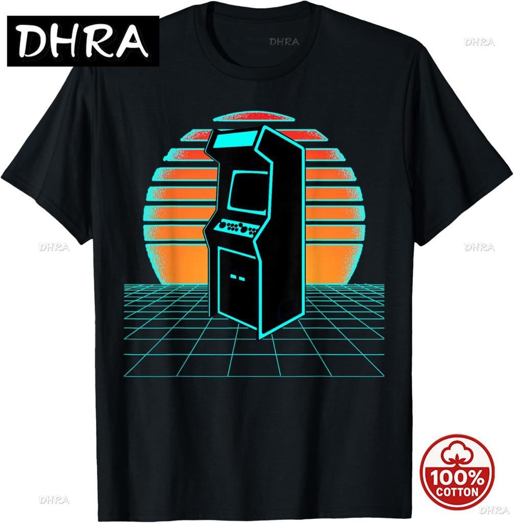 80s 90s Video Game Retro Vintage Classic Arcade Loose Soft Tshirt Streetwear Unisex Clothing Vintage T Shirt Hombre Aesthetic