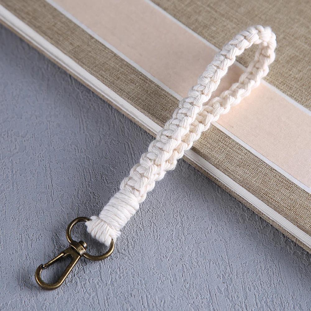 Новый Винтажный Плетеный Хлопковый Шнур Брелок Женский Характер Автомобиль Сумка Брелок Плетеный Брелок Для Женщин Ювелирный Подарок 2022