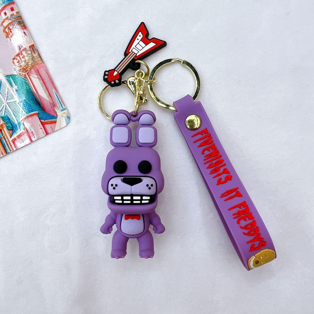 Мультяшная Игровая Фигурка FNAF Медведь Фредди Фазбер Модель Игрушка Пять Ночей с Фредди Брелок для Ребенка Подарок на День Рождения