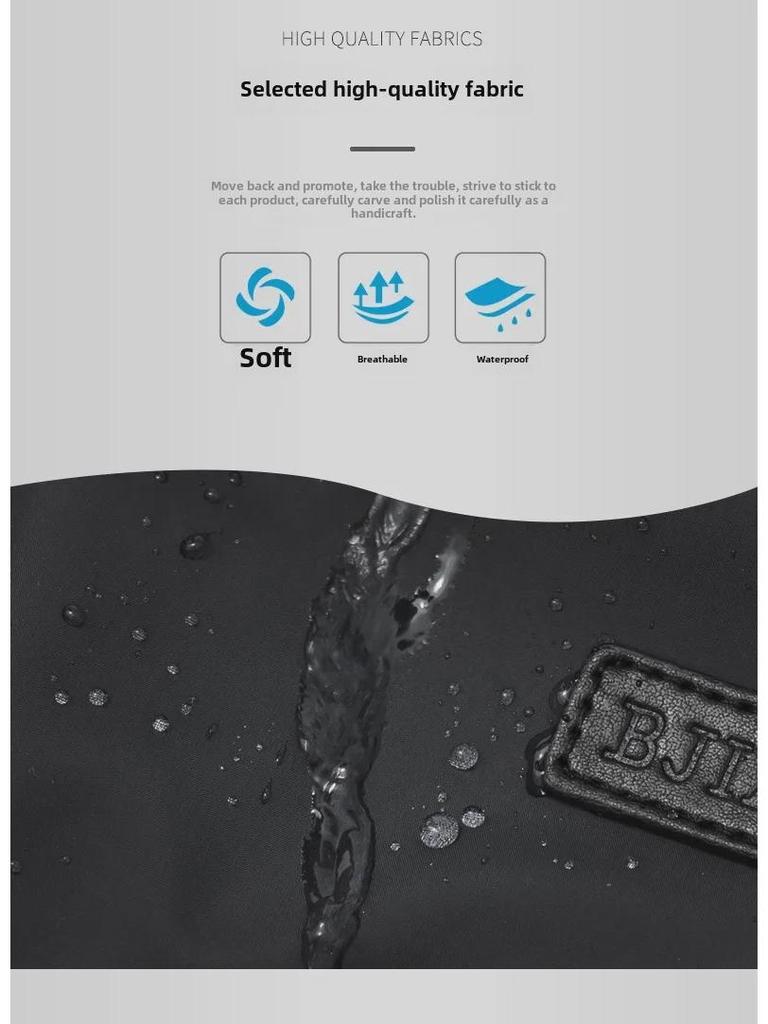 Baojiaxi Мужская водонепроницаемая сумка через плечо из ткани Оксфорд - повседневный рюкзак и сумка-мессенджер 