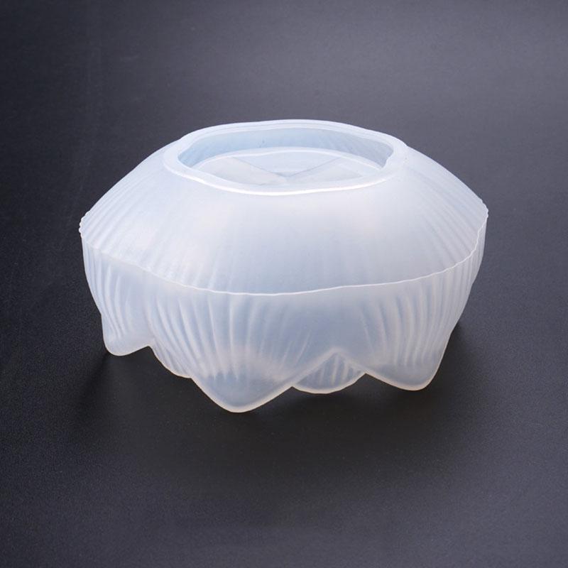 Силиконовый подсвечник лотоса, пепельница, форма для изготовления восковой смолы, эпоксидная форма для литья