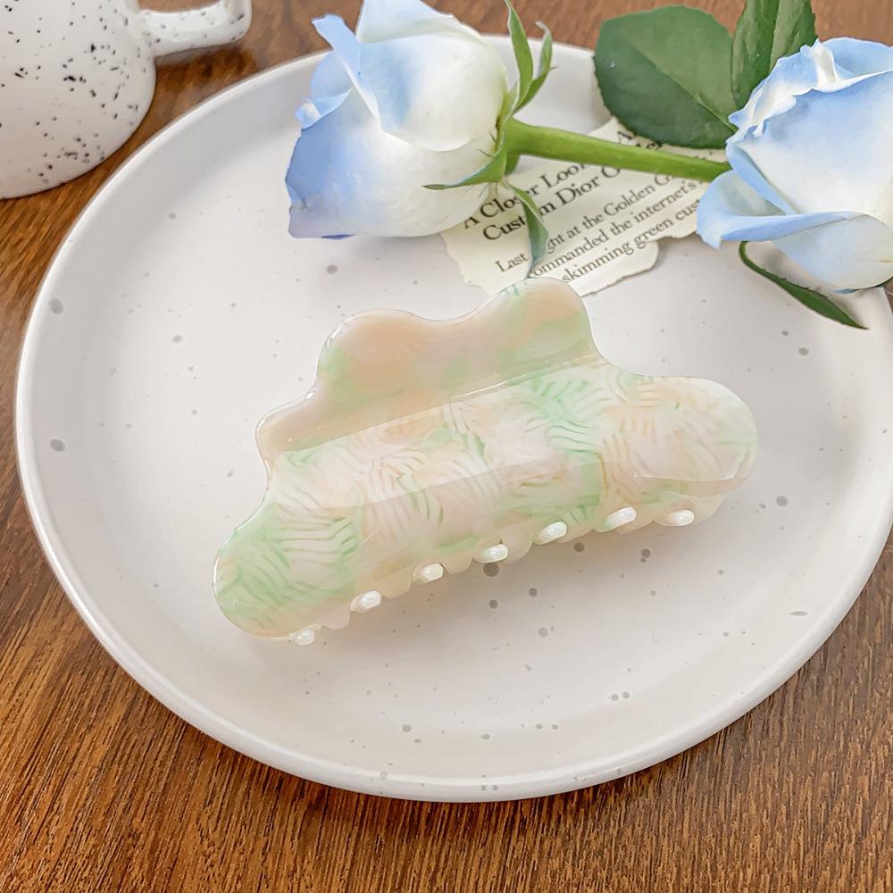 Заколка для волос в форме облака, однотонная черепаховая заколка для волос, когти для путешествий