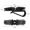 zjdf10 Car Glasses Storage Clip Sunglasses Card Ticket Clamp for Mitsubishi Lancer 9 ASX L200 Colt Pajero Outlander Eclipse EVO