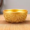 Golden Brass Treasure Pot Ornament for Home or Office - Attract Wealth and Creativity