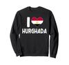 I Love Hurghada Vacation Design Red Sea Diving Snorkeling Sweatshirt