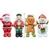 Giant Santa Claus Christmas Inflatable Foil Balloons Standing Balloons  Home New Year Party Supply