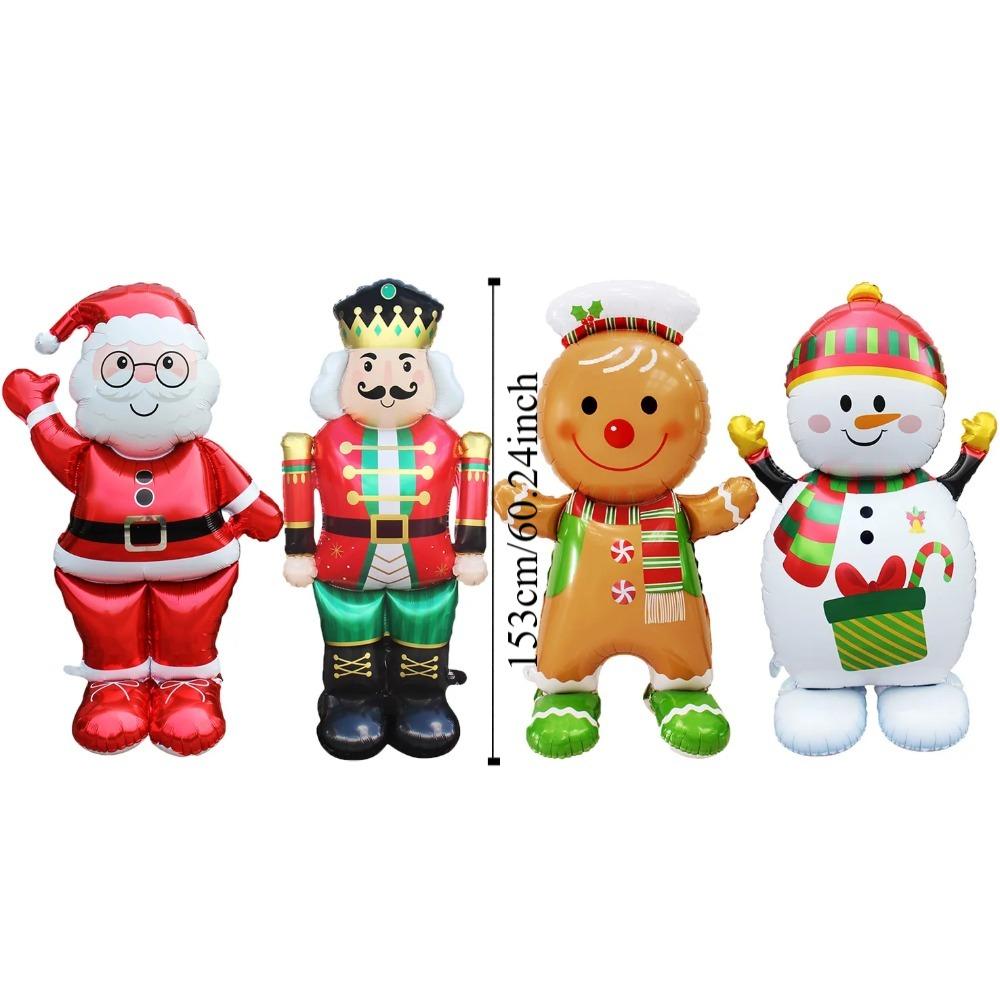Giant Santa Claus Christmas Inflatable Foil Balloons Standing Balloons  Home New Year Party Supply