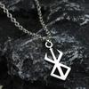 Anime Berserk Behelit Necklace Pendant Sword Wind Legend Peripheral Accessories Hip Hop Necklace Stainless Steel Pendant Earrings Individuality Tide