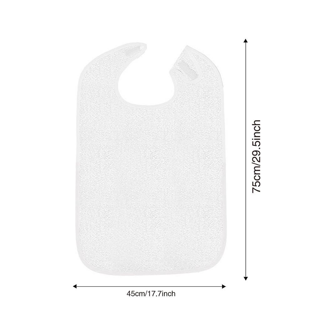 Lightweight Dining Clothing Protectors Soft Daily Care Apron Polyester Dining Cloth Elderly