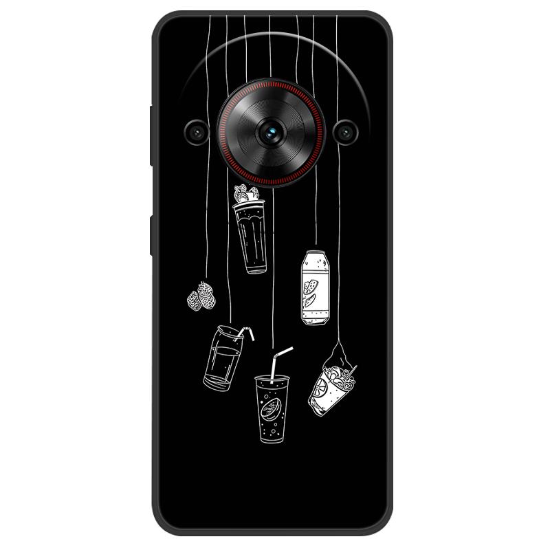 Чехол для ZTE Nubia Focus 5G Чехол с рисунком милого кота Черный силиконовый мягкий чехол для телефона для ZTE nubia Blade A75 5G Задняя крышка Чехол Сумка