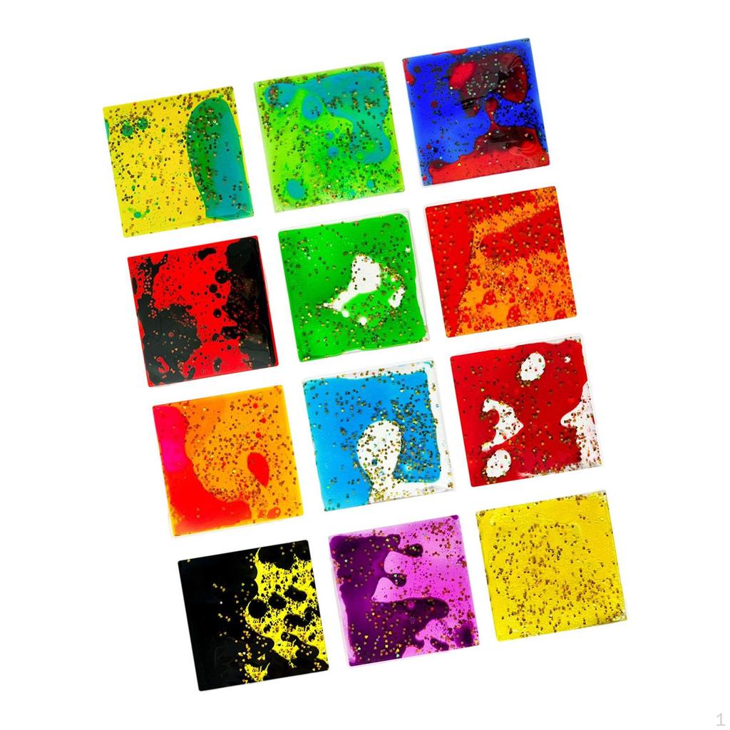 12 Pieces Sensory Gel Liquid Toys Calming Toy Classroom Prizes