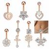 Stainless Steel Belly Button Rings Curved Body Piercing Jewelry Belly Piercings  Party Decoration