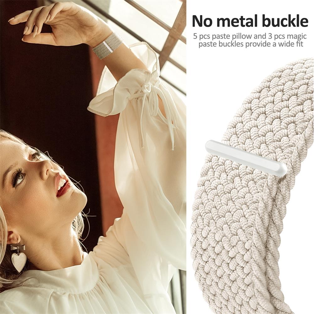 Плетеный Solo Loop ремешок для Samsung Galaxy Watch 7/5/pro/4/6/Classic/active 2 ремешок браслет Huawei watch GT/4/2e/2/3/pro ремешок