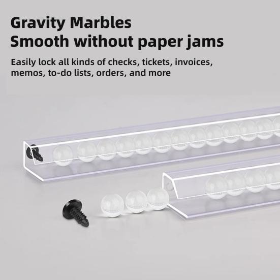 Алюминиевая настенная стойка для чеков с прорезью для ручки и шипами-держателями для счетов, билетов, заказов, органайзер для ресторанов, офисов, кафе