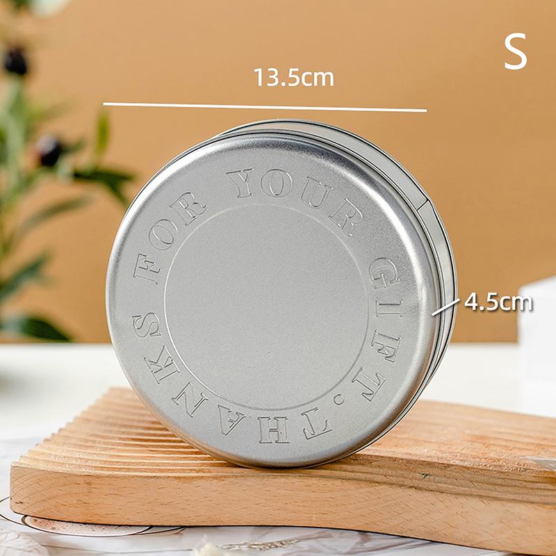 Банки для печенья и конфет Декоративные круглые жестяные коробки Упаковка для шоколадного печенья Банка для свечей Контейнеры для конфет Подарочная коробка