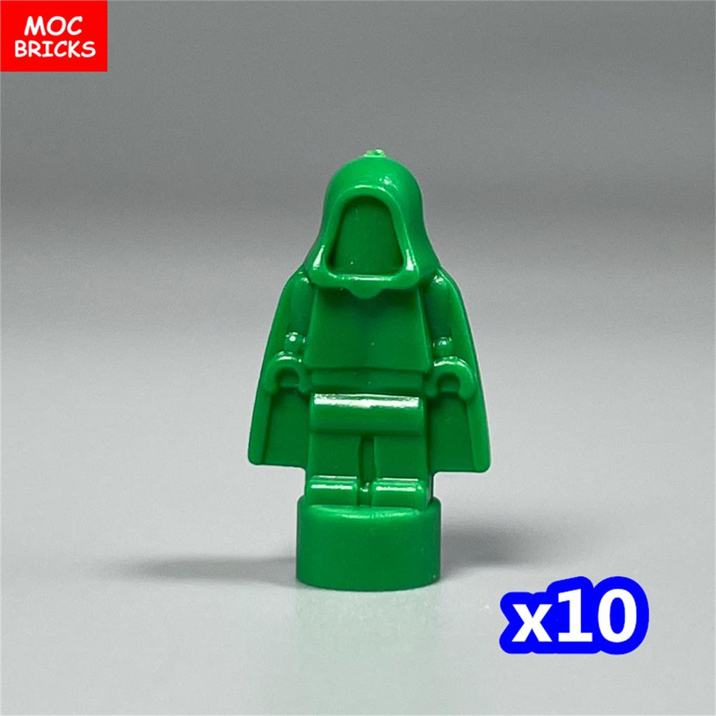 10 шт./лот Фигурка MOC Bricks 16478 1,8 см Мини-статуя Капюшон Пустая модель Строительные блоки Пользовательские Ненапечатанные куклы Игрушки для детей