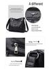2025 Women's Fashion PU Crossbody Bag: Embroidered Multi-Pocket Shoulder Bag