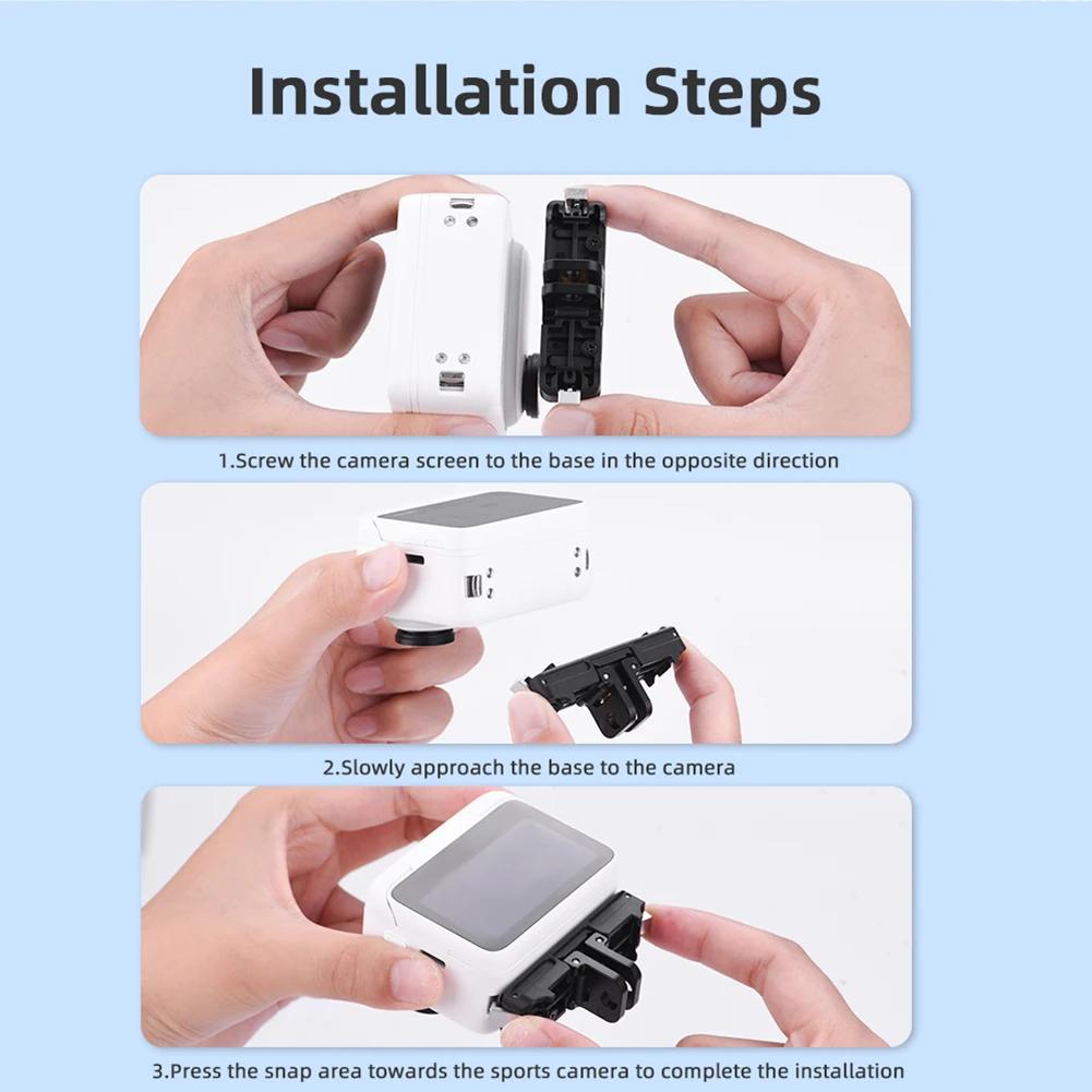 Для Insta360 Go 3S быстросъемное магнитное основание с резьбовым портом 1/4 Адаптер расширения камеры Кронштейн для аксессуаров Insta 360