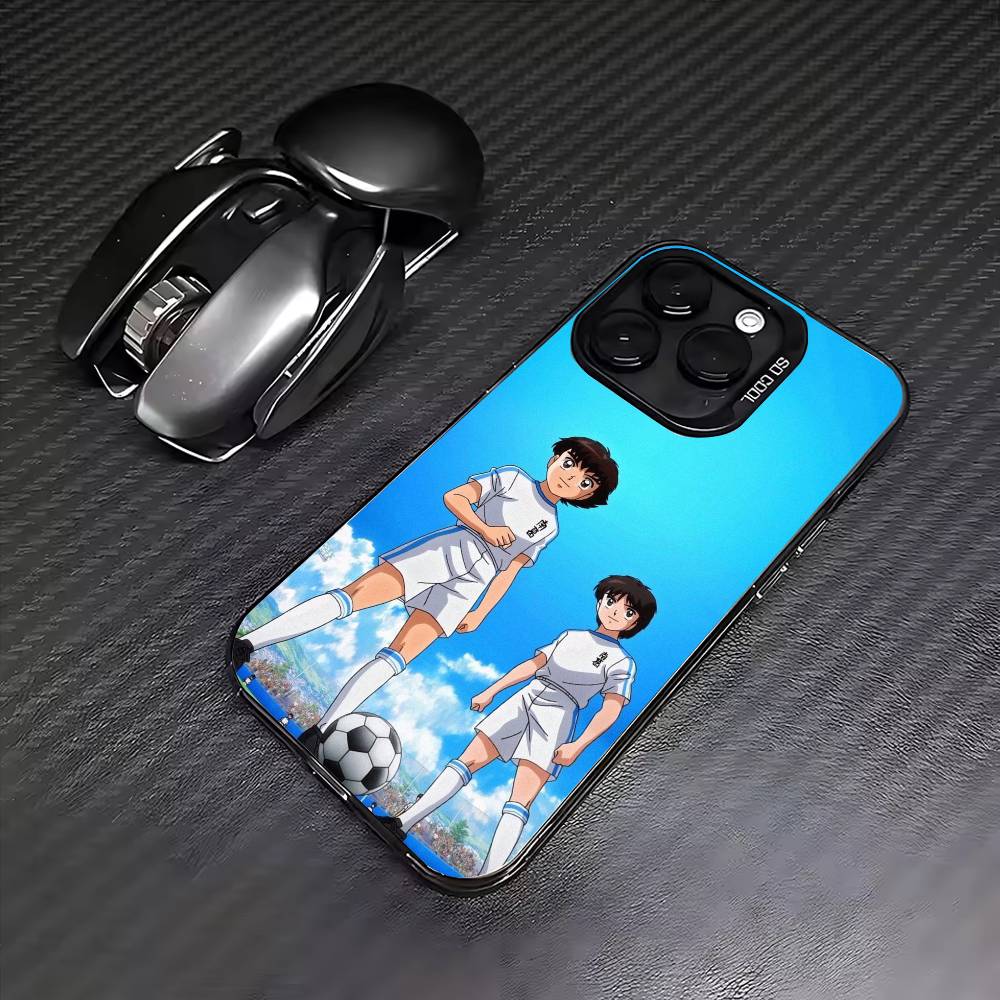 Аниме Крутой C-Капитан Т-Цубаса Чехол для телефона для iPhone17,16,15,14,13,12,11 Plus,Pro Max Цветной Посеребренный Внутренний Чехол