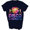 MIRABOZZI Disco Queen 70-х, винтажный костюм в стиле диско 70-х, танцевальная футболка унисекс, подарок
