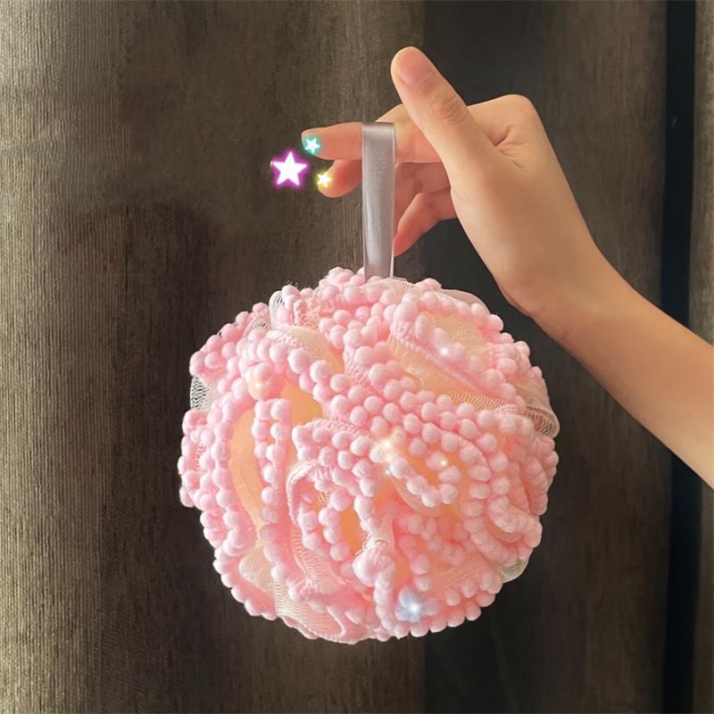 Loofah Bath Ball Mesh Sponge 1 PC Milk Shower Accessories Bathroom Supplies PE Bath Flower Soft 30/50g Brush Body Sponge Brush