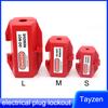 S/M/L Size Electrical Plug Lockout Industrial Household Plug Locks LOTO Lock Device Safety Tools Electric Plug Lockout Tagout 4