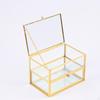 Glass Jewelry Box Cosmetic Storage Case Convenient Desktop Decoration Trinket Organizer for
