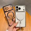 Роскошный Магнитный Чехол для Телефона для IPhone 13 14 15 16 17 Pro Max Air 17Pro для Magsafe Беспроводной Зарядки Ударопрочный Защитный Чехол