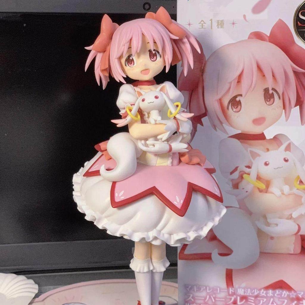 18 см Puella Magi Madoka Magica Аниме Фигурка Канаме Мадока Волшебница ПВХ Аниме Фигурки Действия Модель Аниме Мультяшная Модель Игрушка Подарок