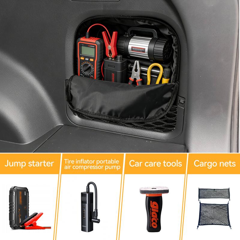 For Toyota RAV4 -2025 Right Side Trunk Organizer Multifunction Backpack Cargo Cubby Pocket Storage Bag Upgrade Accessories