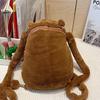 Fashionable Cute Casual Cartoon Capybara Bear Plush Backpack For Women