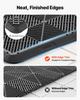 Transition Edge Kit, 11-Piece, Durable PP Interlocking Modular Garage Floor Edging, Easy Installation, Edge Protection for Wet Area Restaurant, Only