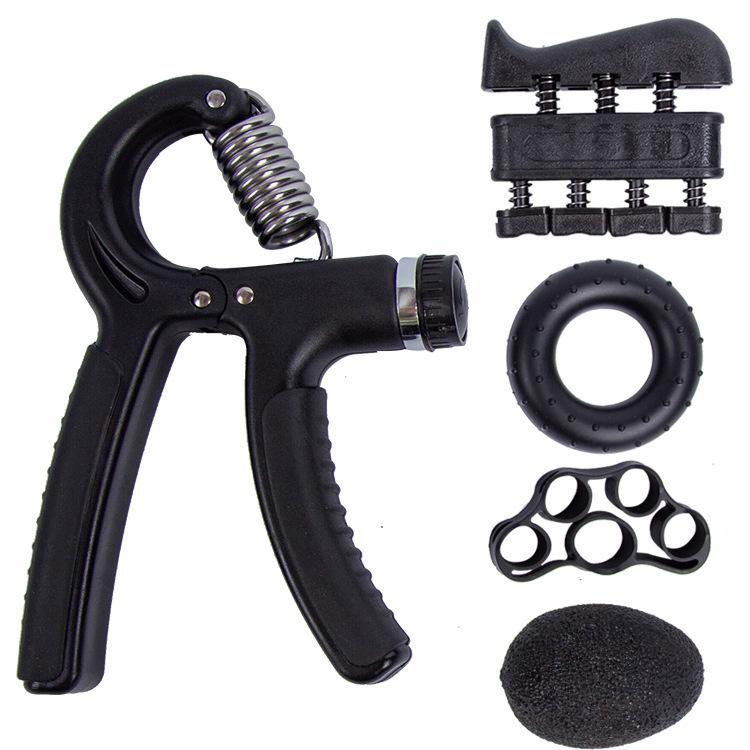 Hand Grip Strength Trainer Set: 5-Piece Kit for Finger Exercise, Rehabilitation, and Muscle Building