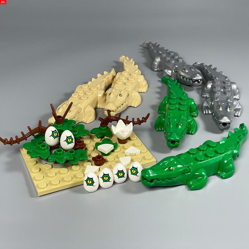 Кирпичики MOC Джунгли Подлесок Лесное животное Обезьяна Коза Жираф Птица Ночная сова Аксессуары Строительные блоки Игрушки-друзья Подарки