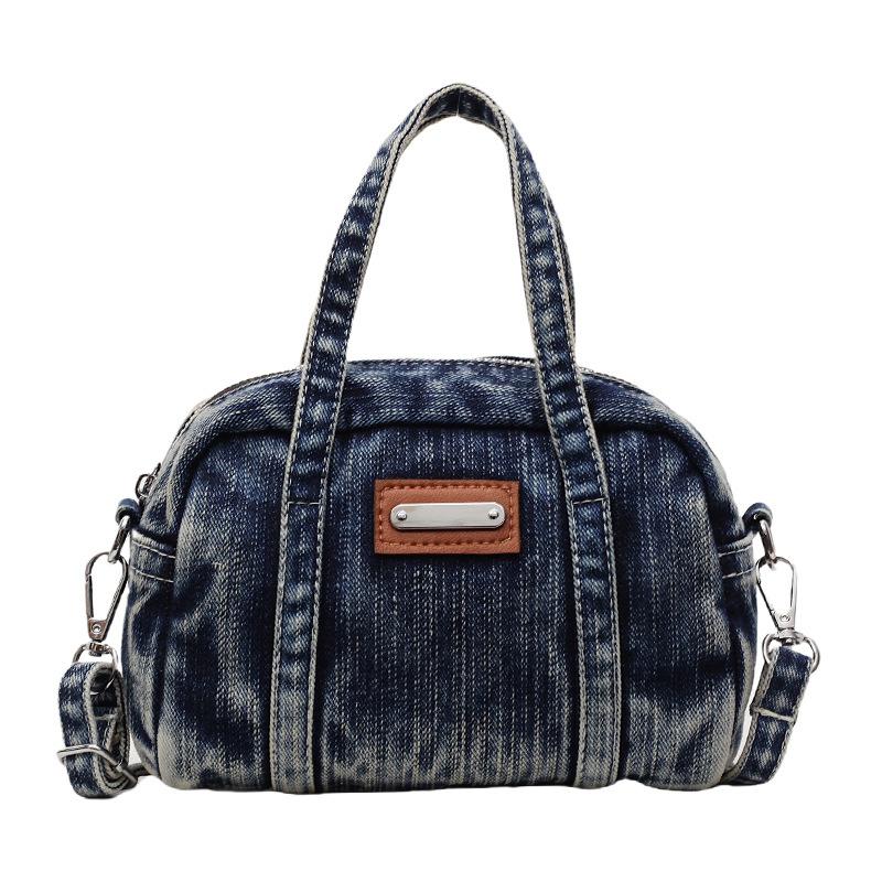 Casual Handbag Small Bag Bag Women's 2025 New Retro Denim Small Square Bag Simple Crossbody Bag